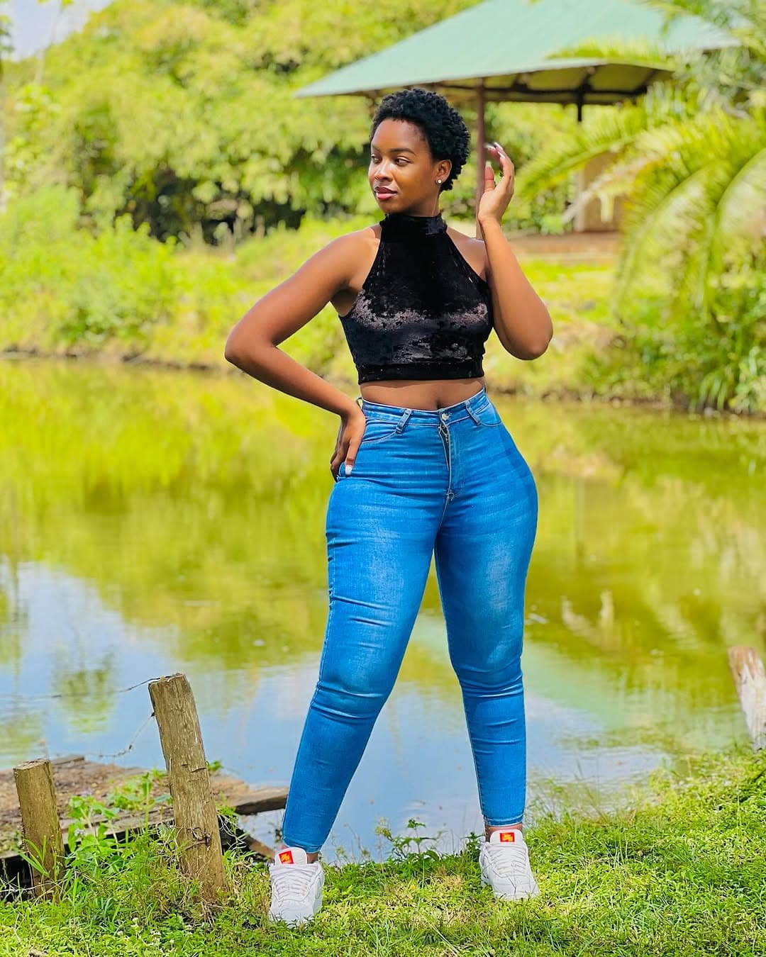 Diana in casual outfit outdoors